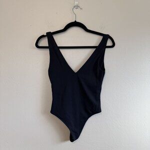Babaton Vneck Plunging Black Bodysuit Size Small